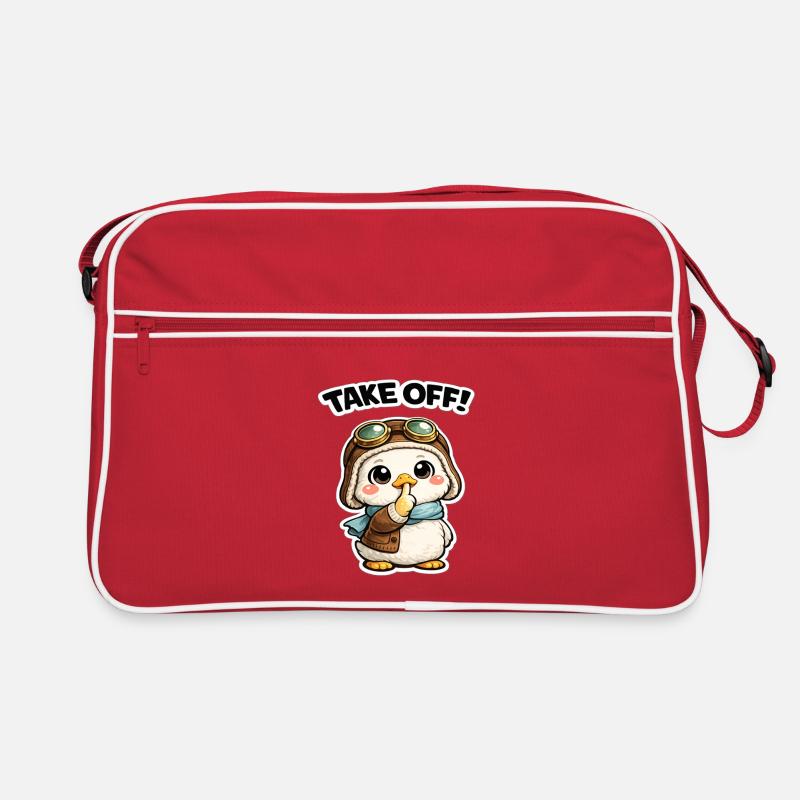 Take Off Penguin Pilot Retro Bag