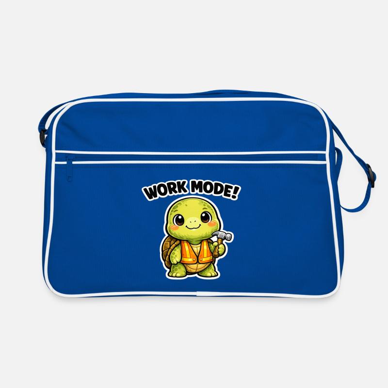 Arbeitsmodus Schildkröte Bauheld Retro Tasche