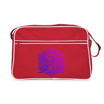 Modern road bike artwork - Retro Bag - red/white - Front