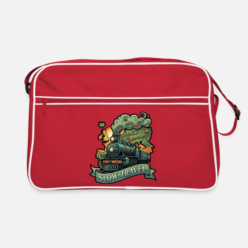 Langsamer Dampfzug Retro Tasche