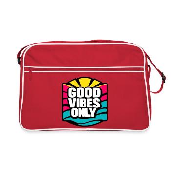 Que de bonnes ondes... - Sac Retro - rouge/blanc - Devant