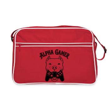 Alpha Gamer - Sac Retro - rouge/blanc - Devant