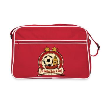 FC Seitenlinie & Senf - Retro Tasche - Rot/Weiß - Vorne