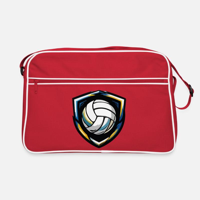 Volleyball Shield Emblem Retro Bag