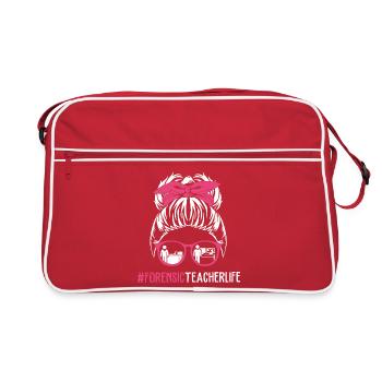 Forensics, Forensic Scientists, Forensic Science - Retro Bag - red/white - Front