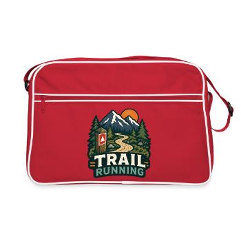 Course sur sentier - Sac Retro - rouge/blanc - Devant