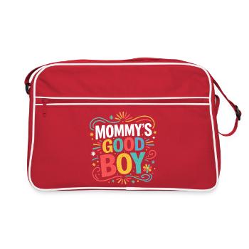 Mommy's Good Boy - Mother Son Good Boy - Retro Bag - red/white - Front