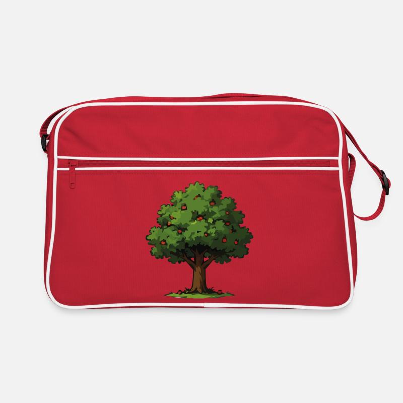 Apple tree in forest style Retro Bag