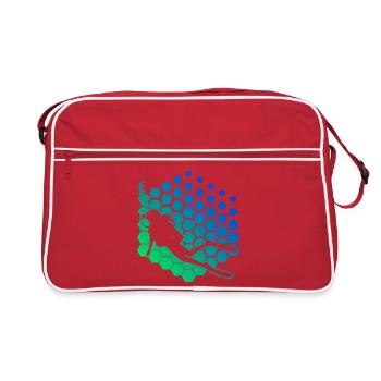 Gift idea for a freediver with freediving - Retro Bag - red/white - Front
