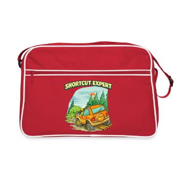 Shortcut Expert Retro Off Road Humor - Retro Bag - red/white - Front