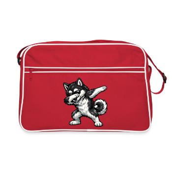 Tapping du Malamute d’Alaska - Sac Retro - rouge/blanc - Devant