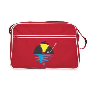 Vinyle - Sac Retro - rouge/blanc - Devant