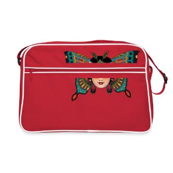 papillon - Sac Retro - rouge/blanc - Devant