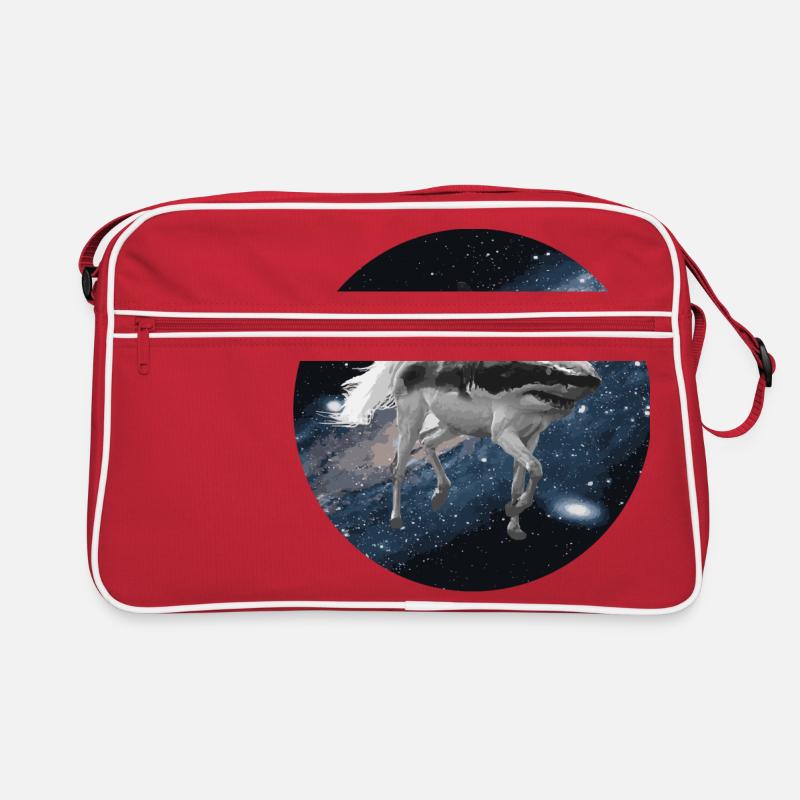 Cheval de requin dans l'espace Sac Retro