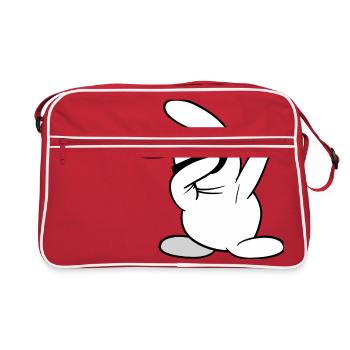 Dabbing Dab lapin lapin - Sac Retro - rouge/blanc - Devant