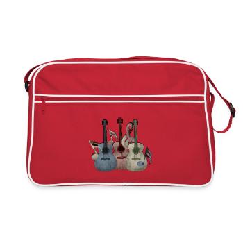 Guitares guitares - Sac Retro - rouge/blanc - Devant
