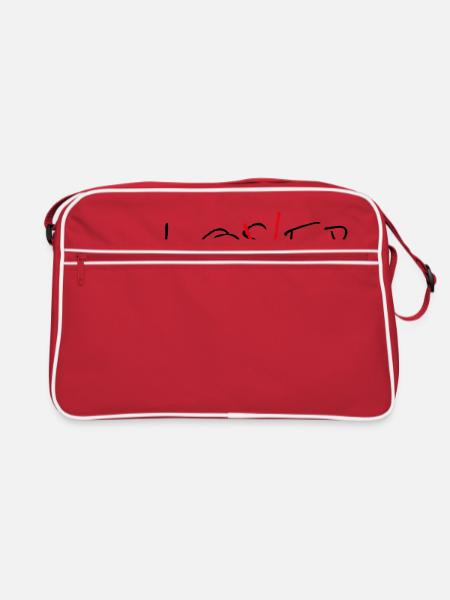 Perdant / amant - Sac Retro - rouge/blanc - Devant