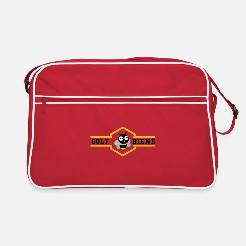GOLF BIENE - Retro Tasche - Rot/Weiß