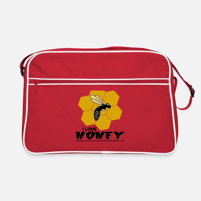 I LOVE HONEY Retro Tasche