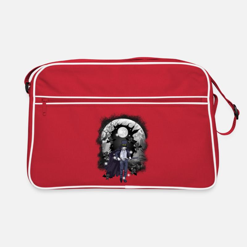 Horror Halloweefn Fleddermäuse Kämpfer Schwerte Retro Bag