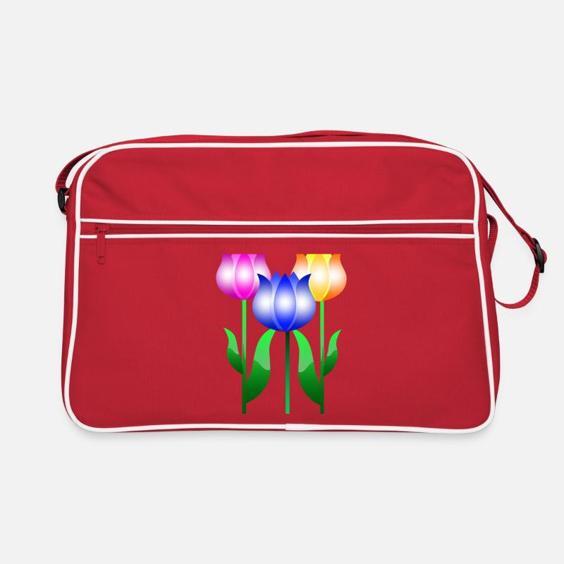 Tulpenblumen Retro Tasche