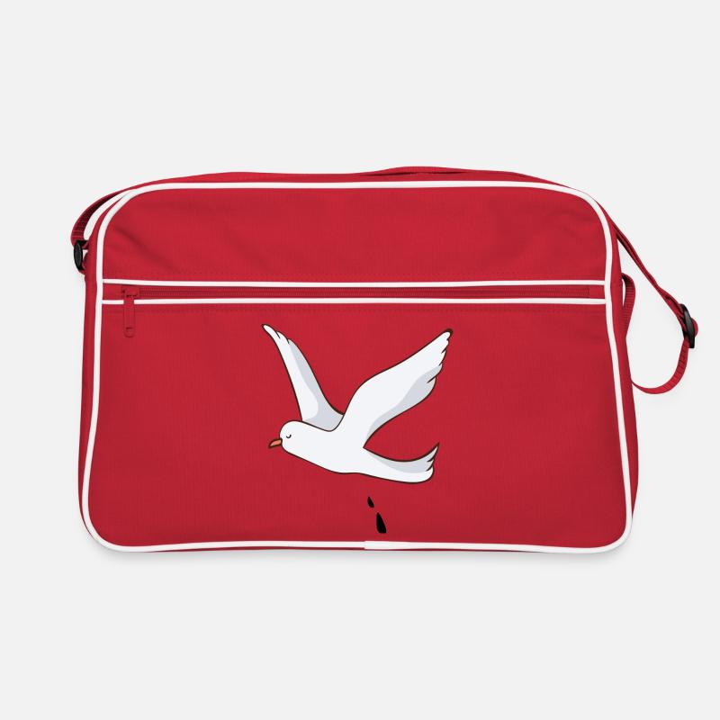 La mouette - Sac Retro - rouge/blanc