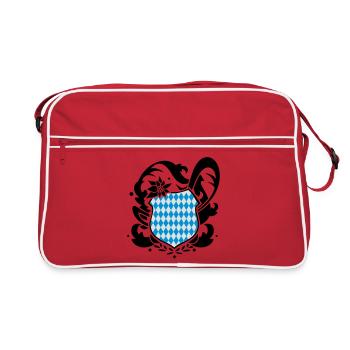 A Bavarian emblem - Retro Bag - red/white - Front