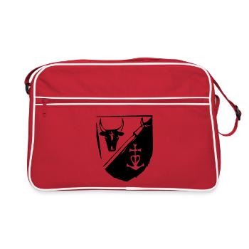 drapeau gardian - Sac Retro - rouge/blanc - Devant