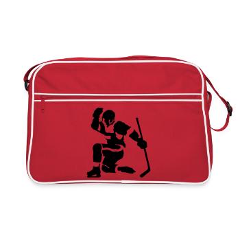 hockey goal - Retro Bag - red/white - Front