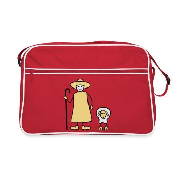 shepherd - Retro Bag - red/white - Front