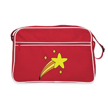 Étoile avec queue - Sac Retro - rouge/blanc - Devant