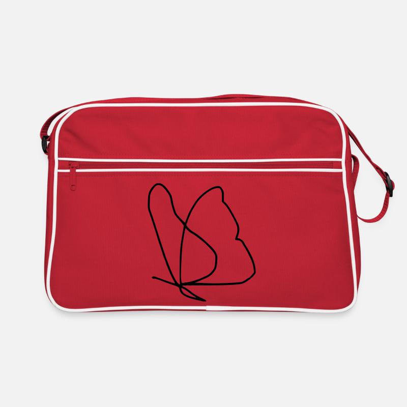 Schmetterling Retro Tasche