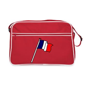 Flag: France Flags FR - Retro Bag - red/white - Front