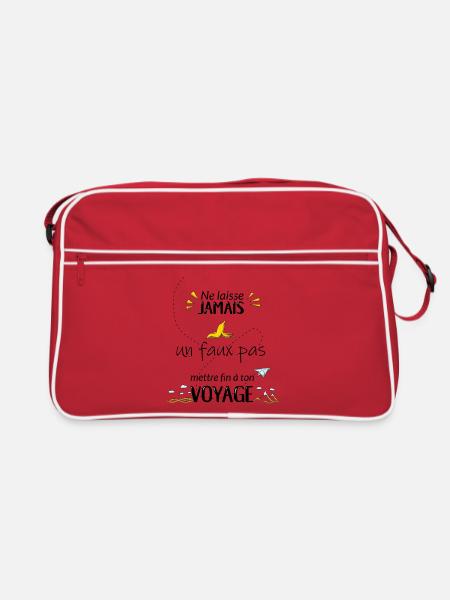 Ne laisse jamais un faux pas... - Sac Retro - rouge/blanc - Devant