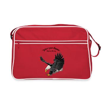1208 Suivez vos rêves baldeagle non noir - Sac Retro - rouge/blanc - Devant