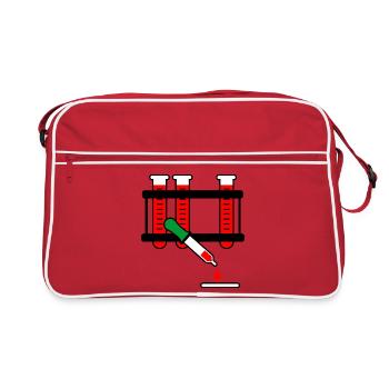 Pipette für Bluttests - Retro Tasche - Rot/Weiß - Vorne