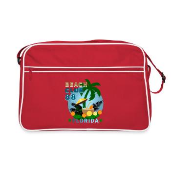BEACH CLUB florida - Retro Bag - red/white - Front