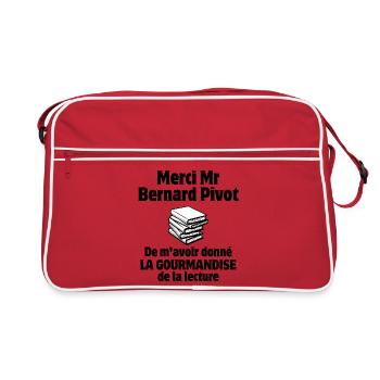 reading, dictation, spelling - Retro Bag - red/white - Front