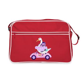 Conception fantaisiste du manège Goose Club - Sac Retro - rouge/blanc - Devant
