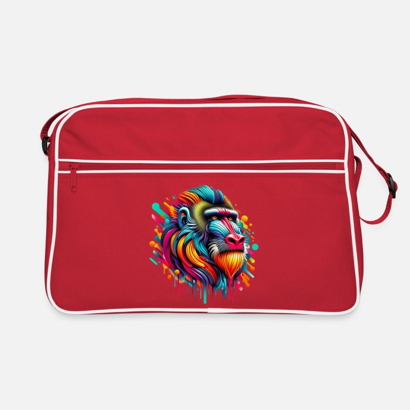 Mandrill-Affe Retro Tasche