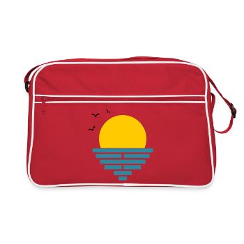 DAD. GRANDPA. FATHER'S DAY. MISTRESS. MASTER - Retro Bag - red/white - Front