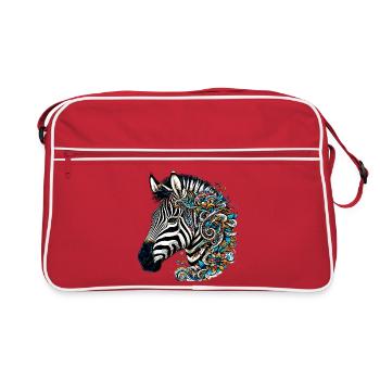 Zebra - Retro Bag - red/white - Front