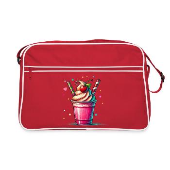 Seductive Cherry Dreams: Cherry Milkshake - Retro Bag - red/white - Front