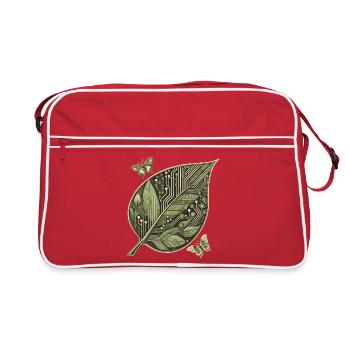 Ecowarrior - Retro Tasche - Rot/Weiß - Vorne