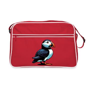 Puffin - Retro Bag - red/white - Front
