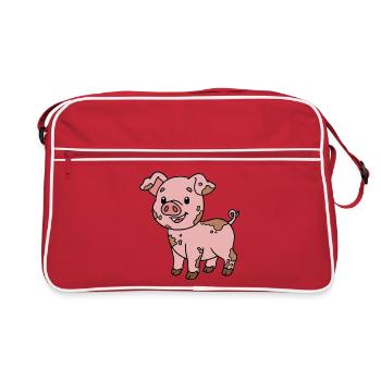 Cochon - Sac Retro - rouge/blanc - Devant