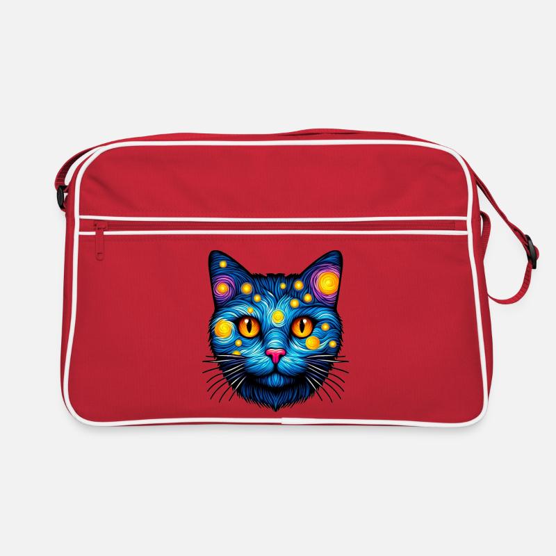 Katze Retro Tasche