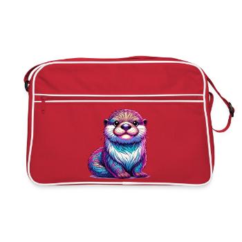 Loutre - Sac Retro - rouge/blanc - Devant