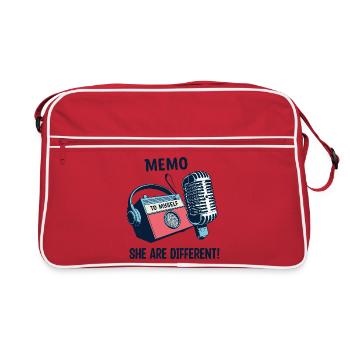 They are different ! - Retro Bag - red/white - Front