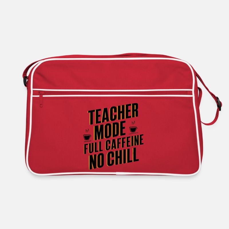 Teacher Mode Full Caffeine Retro Tasche